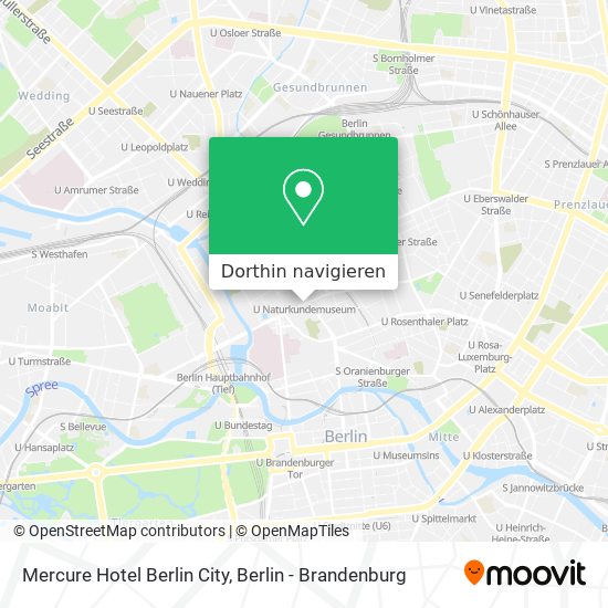 Mercure Hotel Berlin City Karte