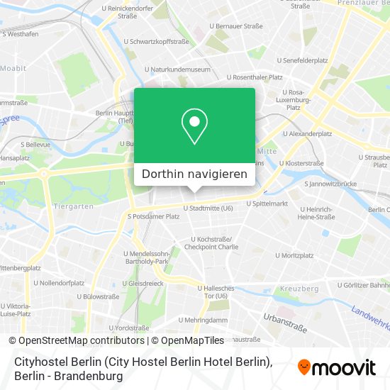 Cityhostel Berlin (City Hostel Berlin Hotel Berlin) Karte