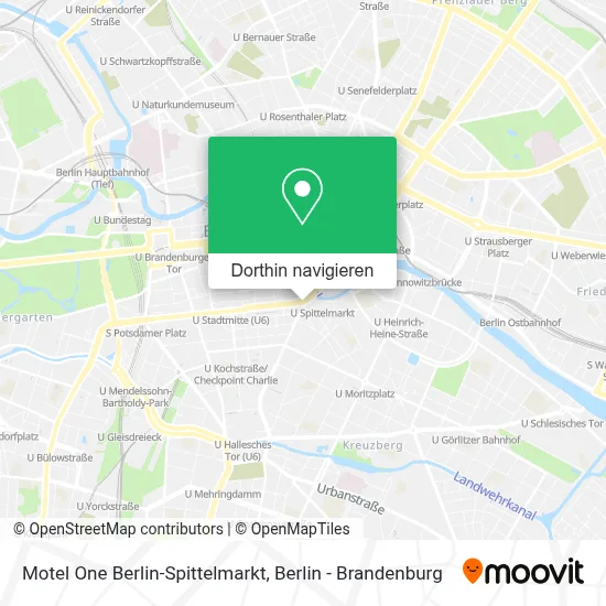 Motel One Berlin-Spittelmarkt Karte