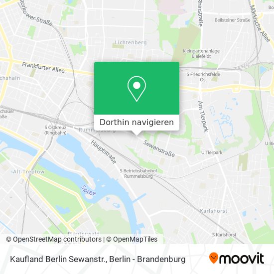 Kaufland Berlin Sewanstr. Karte