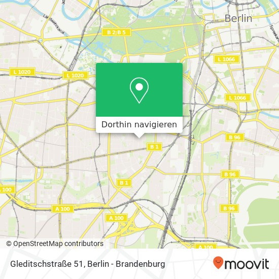 Gleditschstraße 51 Karte