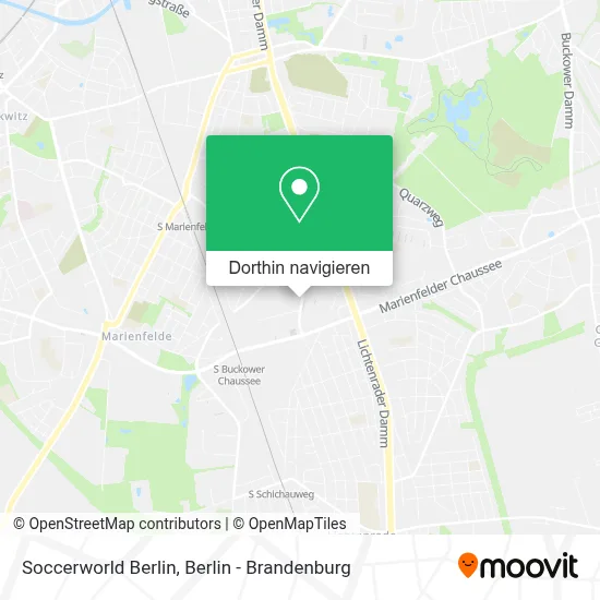 Soccerworld Berlin Karte