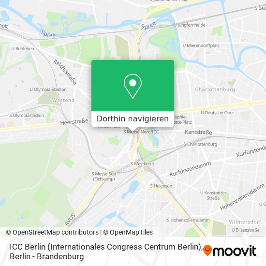 ICC Berlin (Internationales Congress Centrum Berlin) Karte
