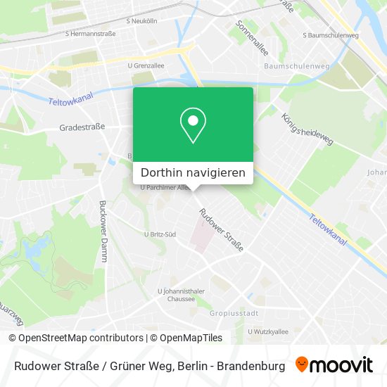 Rudower Straße / Grüner Weg Karte