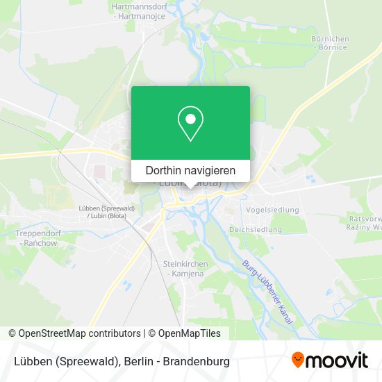 Lübben (Spreewald) Karte