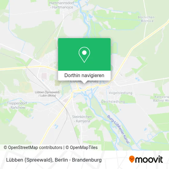 Lübben (Spreewald) Karte