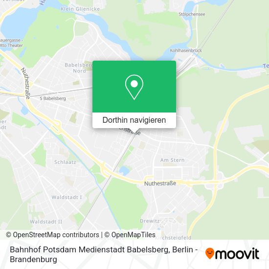 Bahnhof Potsdam Medienstadt Babelsberg Karte