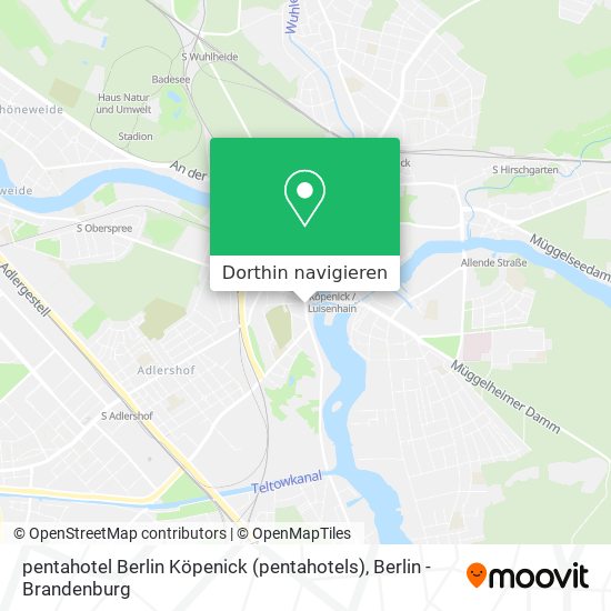 pentahotel Berlin Köpenick (pentahotels) Karte