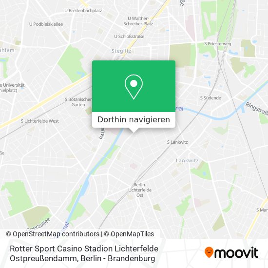 Rotter Sport Casino Stadion Lichterfelde Ostpreußendamm Karte