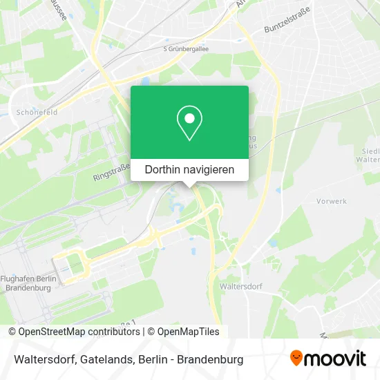 Waltersdorf, Gatelands Karte