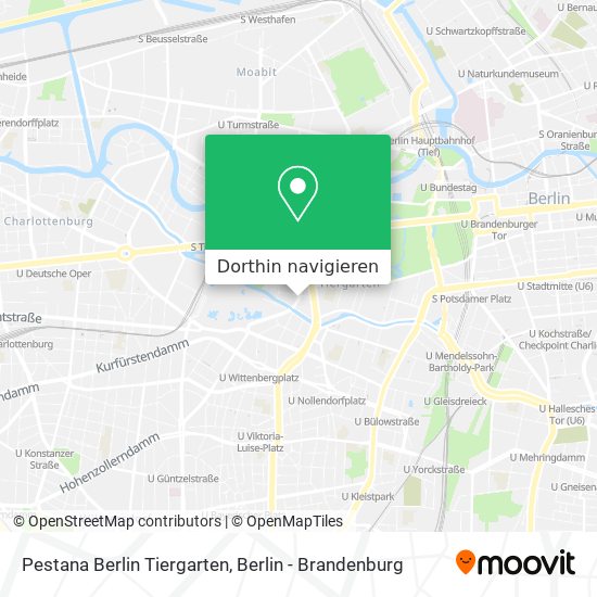 Pestana Berlin Tiergarten Karte