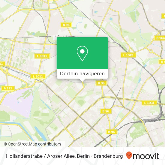 Holländerstraße / Aroser Allee Karte