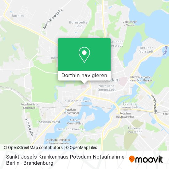 Sankt-Josefs-Krankenhaus Potsdam-Notaufnahme Karte
