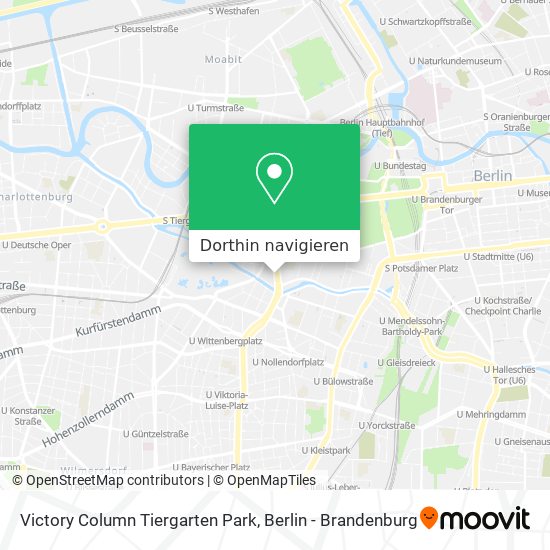 Victory Column Tiergarten Park Karte