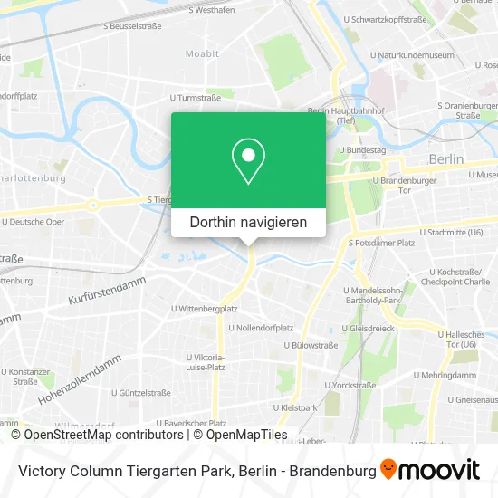 Victory Column Tiergarten Park Karte