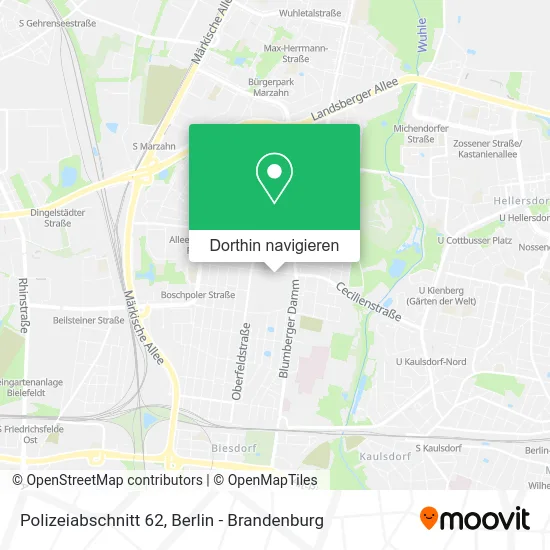 Polizeiabschnitt 62 Karte