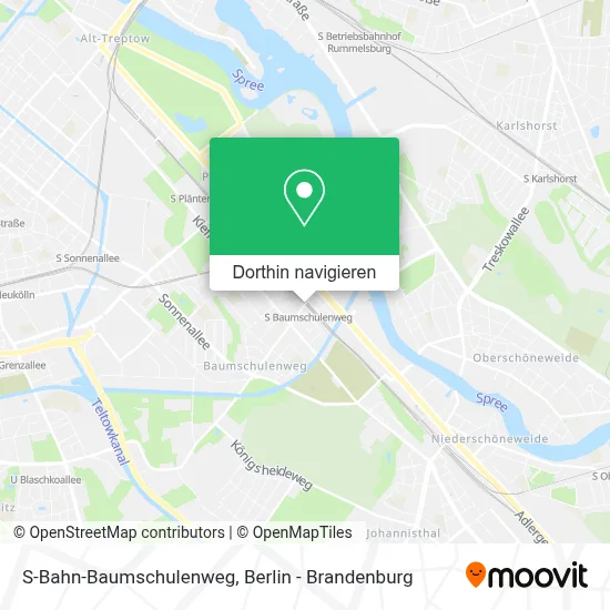 S-Bahn-Baumschulenweg Karte