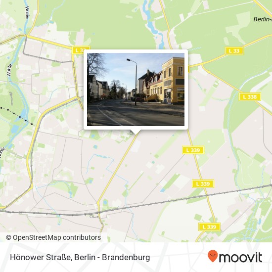 Hönower Straße Karte