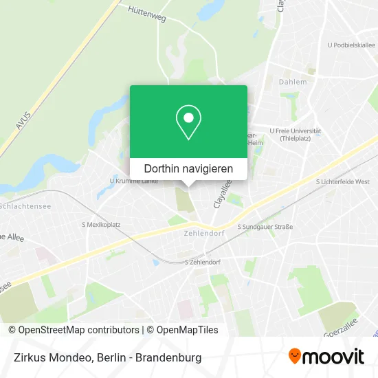 Zirkus Mondeo Karte