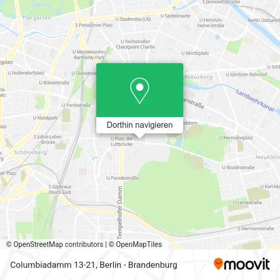 Columbiadamm 13-21 Karte