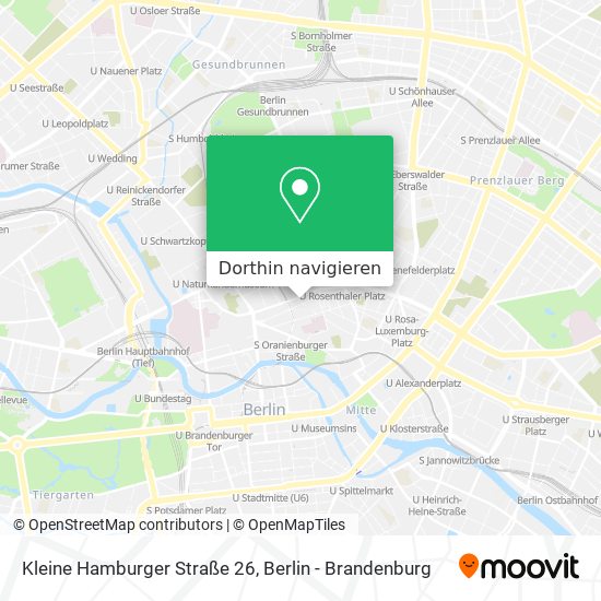 Kleine Hamburger Straße 26 Karte