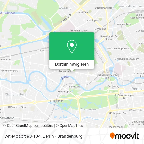 Alt-Moabit 98-104 Karte