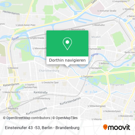 Einsteinufer 43 -53 Karte