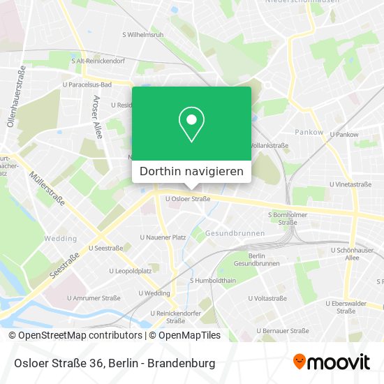 Osloer Straße 36 Karte