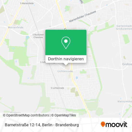 Barnetstraße 12-14 Karte