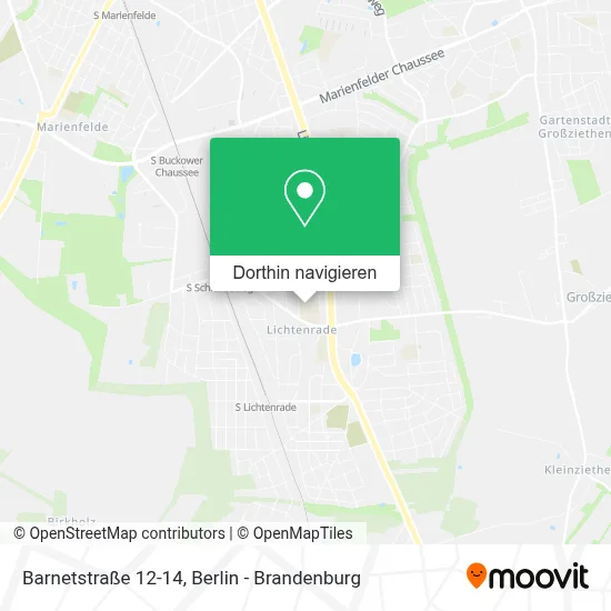 Barnetstraße 12-14 Karte