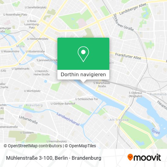 Mühlenstraße 3-100 Karte