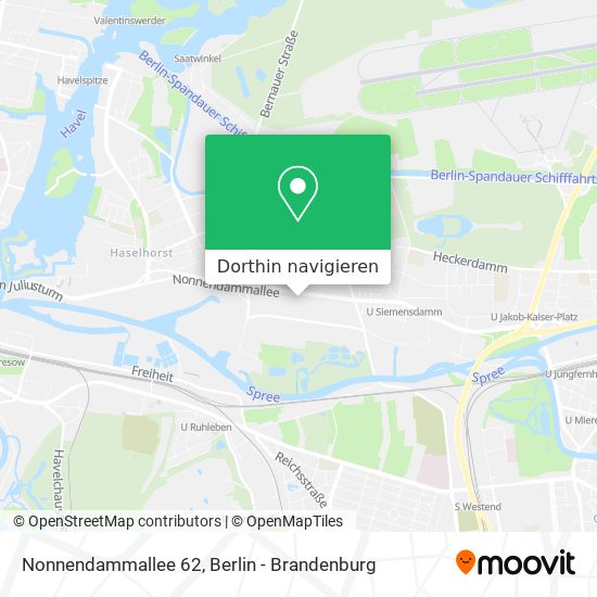 Nonnendammallee 62 Karte