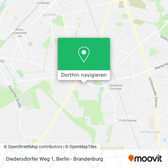 Diedersdorfer Weg 1 Karte