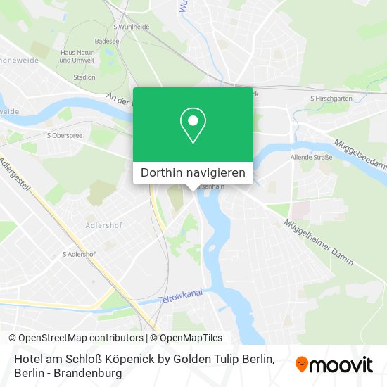 Hotel am Schloß Köpenick by Golden Tulip Berlin Karte