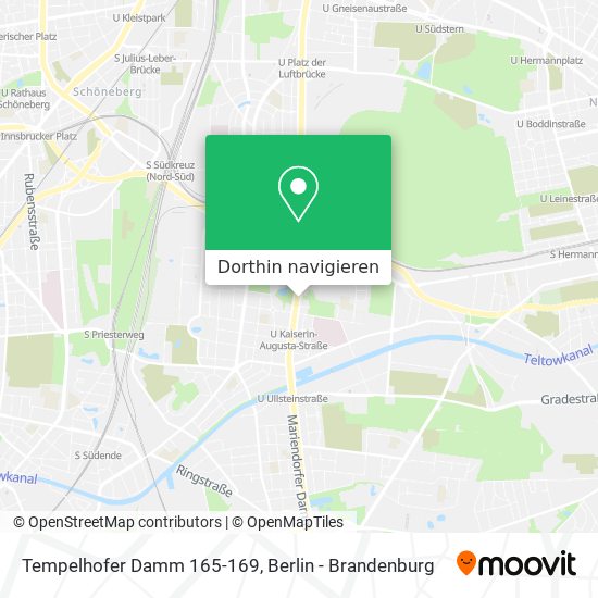 Tempelhofer Damm 165-169 Karte