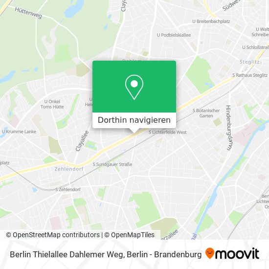 Berlin Thielallee Dahlemer Weg Karte