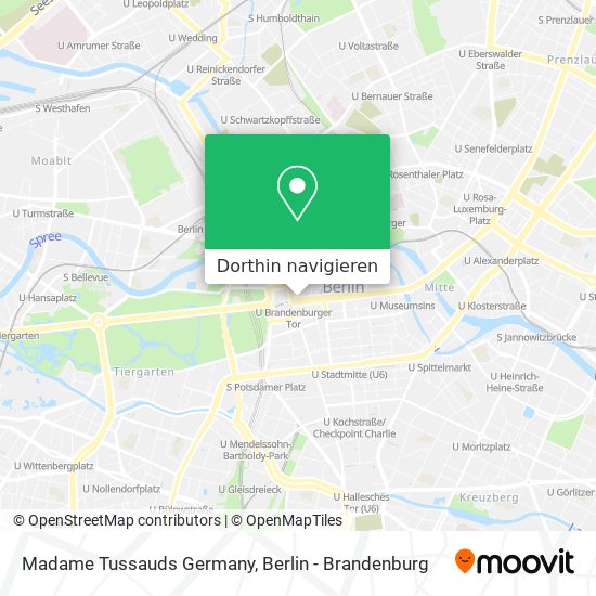 Madame Tussauds Germany Karte