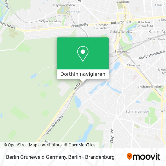 Berlin Grunewald Germany Karte
