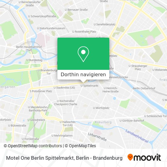 Motel One Berlin Spittelmarkt Karte