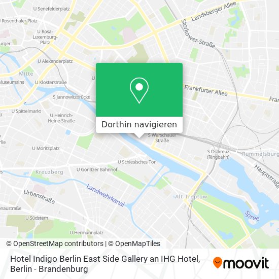 Hotel Indigo Berlin East Side Gallery an IHG Hotel Karte