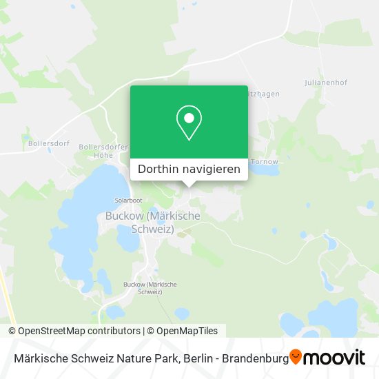 Märkische Schweiz Nature Park Karte