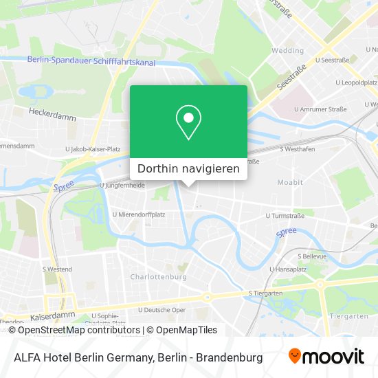 ALFA Hotel Berlin Germany Karte