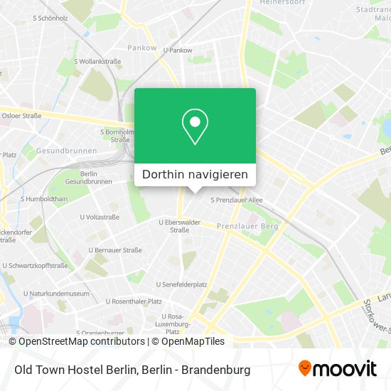 Old Town Hostel Berlin Karte