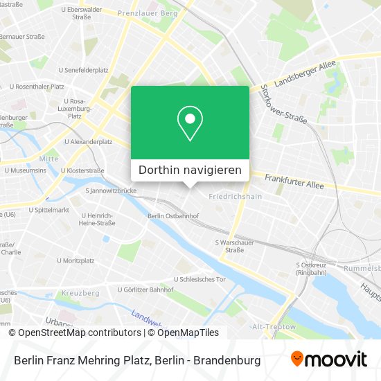 Berlin Franz Mehring Platz Karte