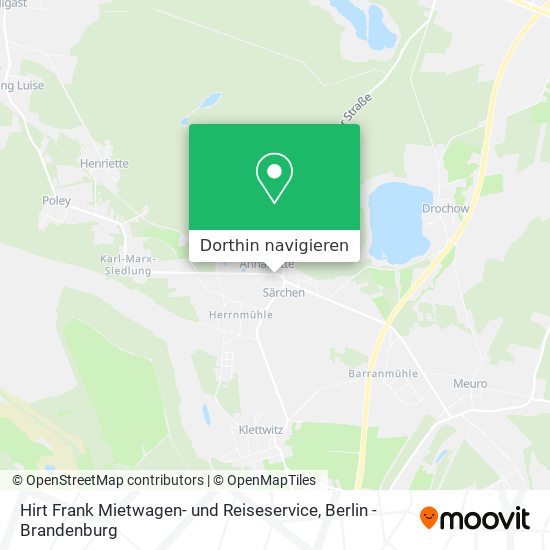 Hirt Frank Mietwagen- und Reiseservice Karte