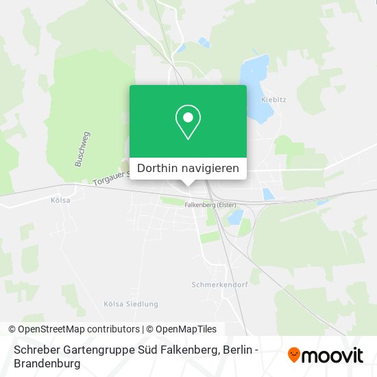 Schreber Gartengruppe Süd Falkenberg Karte