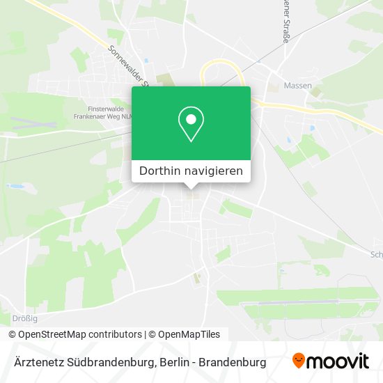Ärztenetz Südbrandenburg Karte