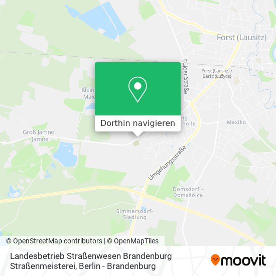 Landesbetrieb Straßenwesen Brandenburg Straßenmeisterei Karte