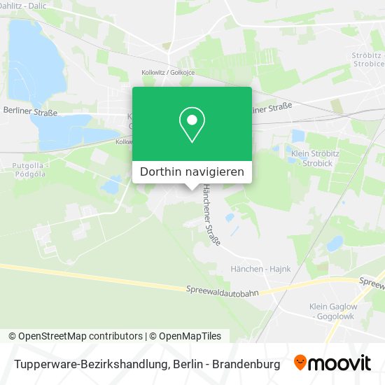 Tupperware-Bezirkshandlung Karte
