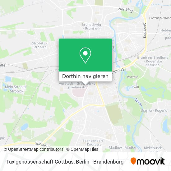 Taxigenossenschaft Cottbus Karte